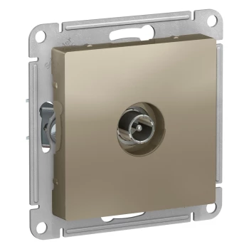 Розетка телевизионная проходная ТV 4 dB, Шампань, серия Atlas Design, Schneider Electric