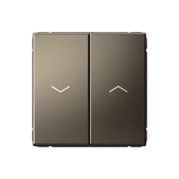 Выключатель для жалюзи (рольставней) кнопочный, Мокко, серия Art Gallery, Systeme Electric